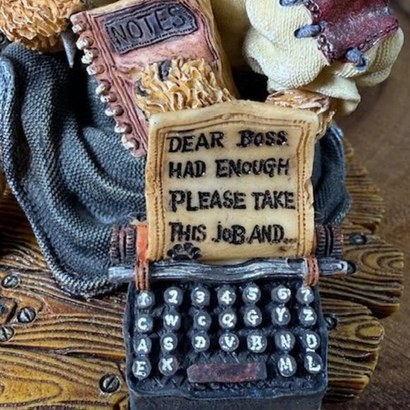 Vintage Boyds Bears Ms. Friday...Take This Job Bearstone Collection Figurine - Picture 8 of 11